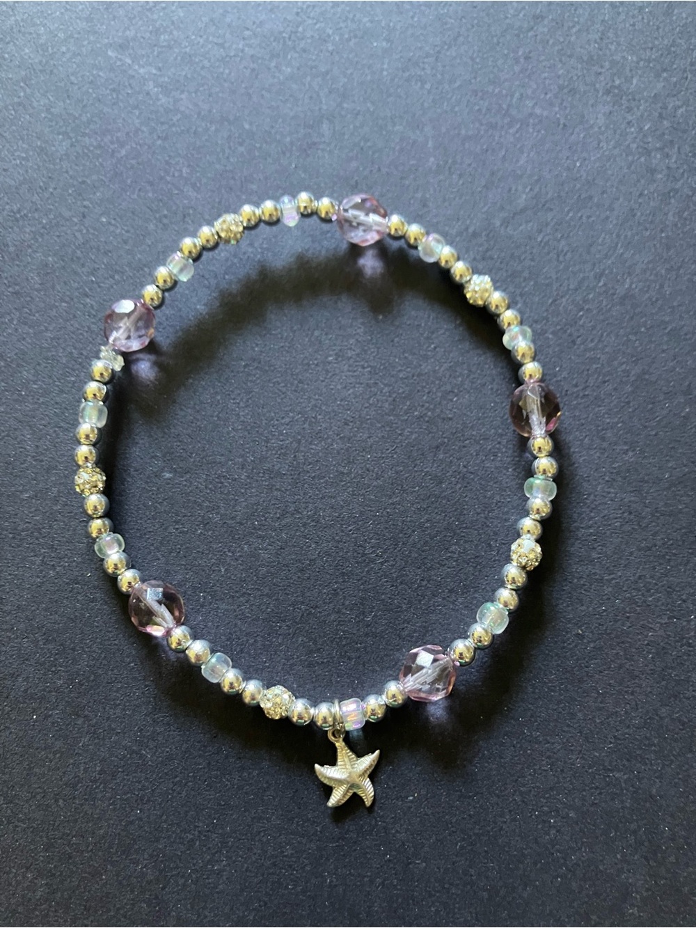 #11 handmade Swarovski anklet
